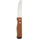 An American Metalcraft steak knife with a wooden handle.