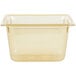 A clear plastic Vollrath 1/3 size food pan.