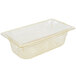 A clear plastic Vollrath food pan with a lid.