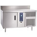 A stainless steel Alto-Shaam commercial blast chiller with two doors.