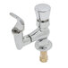A T&S brass bubbler with push button cap and anti-rotation pins.