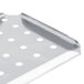 A Vollrath stainless steel drain tray with a false bottom.