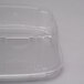 A Genpak clear plastic deli container with a high dome lid.