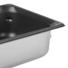 A close-up of a stainless steel Vollrath Super Pan 3.