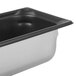 A stainless steel Vollrath Super Pan 3 steam table pan with a SteelCoat non-stick finish.