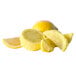 A yellow Royal Paper lemon wedge bag with a lemon and slices of lemon inside.
