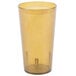 A brown Carlisle plastic tumbler on a white background.