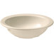 A tan GET SuperMel bowl with a white rim.