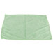 A green Unger SmartColor medium-duty microfiber cleaning cloth on a white background.