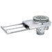 A T&S stainless steel waste drain valve with a metal handle and 5" extension.