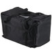 A black Intedge insulated food carrier bag with straps.
