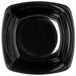 A black flared Carlisle melamine bowl with a white background.