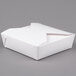 A white Fold-Pak Bio-Pak take-out box with a lid open.