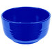 A cobalt blue Tablecraft cast aluminum bowl.
