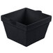 A black square Tablecraft container with a handle.