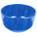 A blue speckle bowl on a white background.