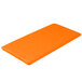 A folded Sunkissed Orange Creative Converting table cover.