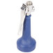A T&S blue and silver pre-rinse spray valve with an ergonomic grip and trigger lock.