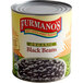 A #10 can of Furmano's organic black beans in brine.