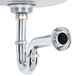 An Eagle Group hand sink with a gooseneck faucet and drain basket.