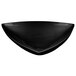 A black triangle shaped Tablecraft display bowl.