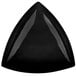 A black Tablecraft triangle shaped display bowl.