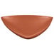 A Tablecraft copper cast aluminum triangle display bowl with a white background.