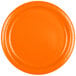 A Sunkissed Orange paper plate.