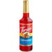 A Torani Grenadine syrup 750 mL glass bottle with a red and gold label.