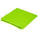 A folded lime green Fresh Lime Green OctyRound table cover.