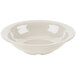A Diamond Ivory melamine bowl with a white background.