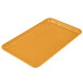 A rectangular orange tray with a white background.