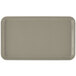 A rectangular taupe fiberglass tray with a white border.