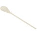 A wooden spoon with a long handle.