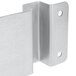 A stainless steel Edlund wall mounting bracket with two holes.