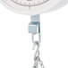 A Cardinal Detecto MCS-10KGP hanging scoop scale with a chain attached.