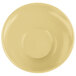 An Elite Global Solutions Pappasan melamine bowl in banana crepe on a white background.