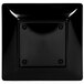 A black square melamine tray with a square hole in the center.