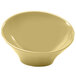 An Elite Global Solutions M9 Pappasan melamine bowl in Banana Crepe on a white background.