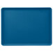 A blue rectangular Cambro dietary tray.