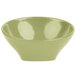 An Elite Global Solutions Pappasan melamine bowl in weeping willow green.
