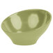 An Elite Global Solutions Weeping Willow Green melamine bowl.