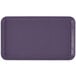 A purple rectangular Cambro tray with a white border.