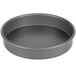 An American Metalcraft Hard Coat Anodized Aluminum cake pan with straight sides.