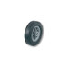 A close-up of a Harper Appliance Truck wheel with a grey rim and black rubber tire.