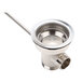 A Regency stainless steel twist handle waste valve for a sink.