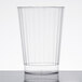 A clear plastic Fineline Crystal tumbler.