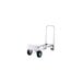 A close-up of a Harper aluminum hand truck with wheels.
