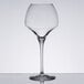 A clear Chef & Sommelier wine glass on a white background.