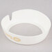 A white Tablecraft salad dressing dispenser collar with beige lettering.